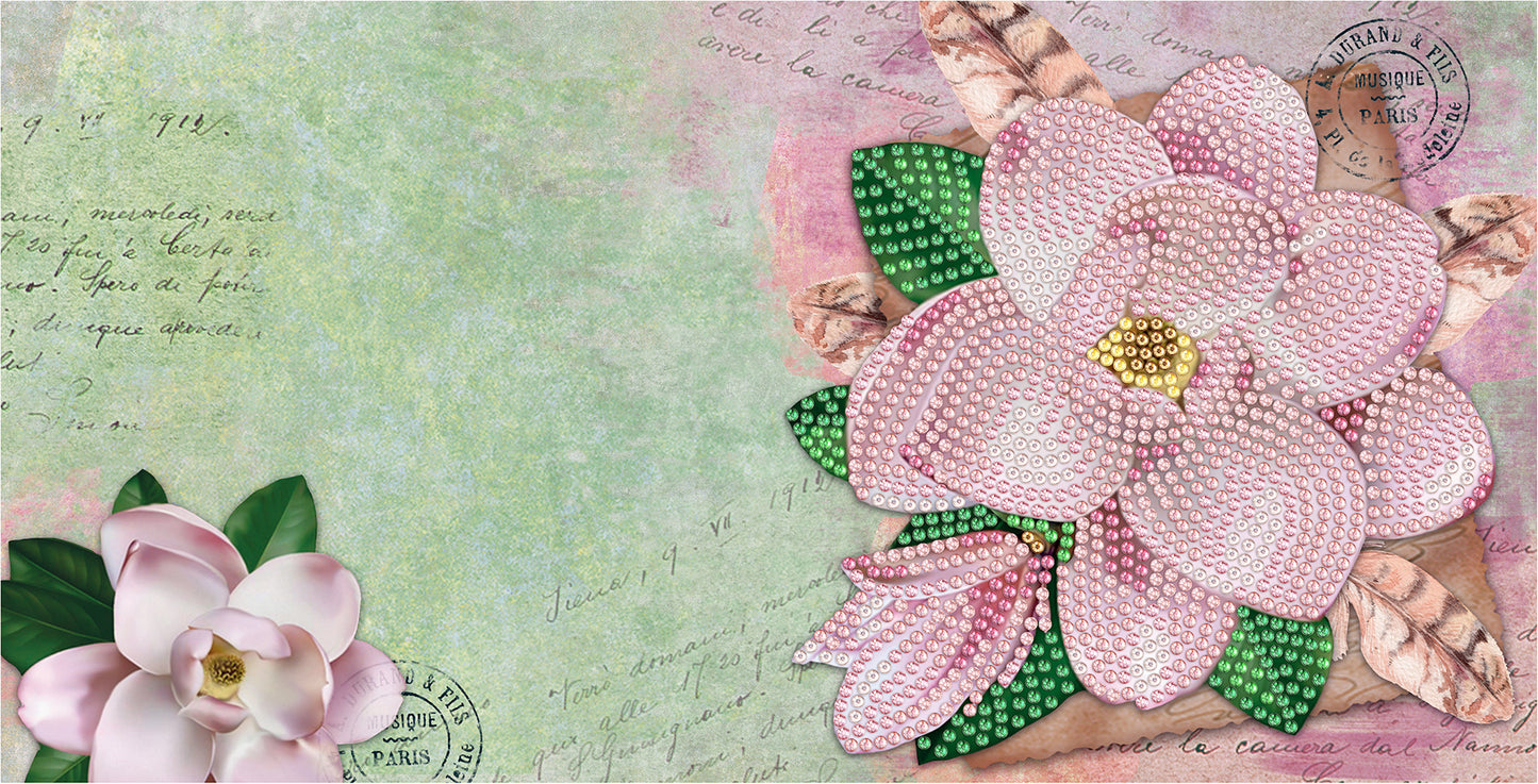 Diamond dot gifting card-beautiful rose