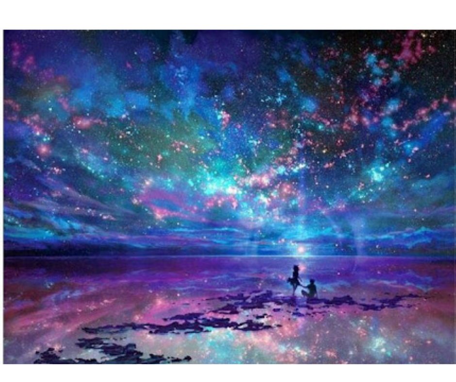Diamond Dot art - Beautiful starry sky - round drill