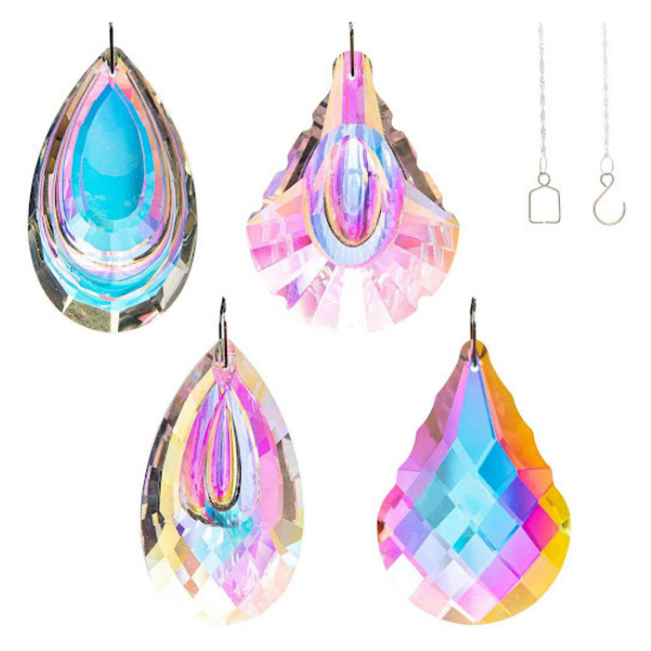 DIY sun catcher pendant set of 4