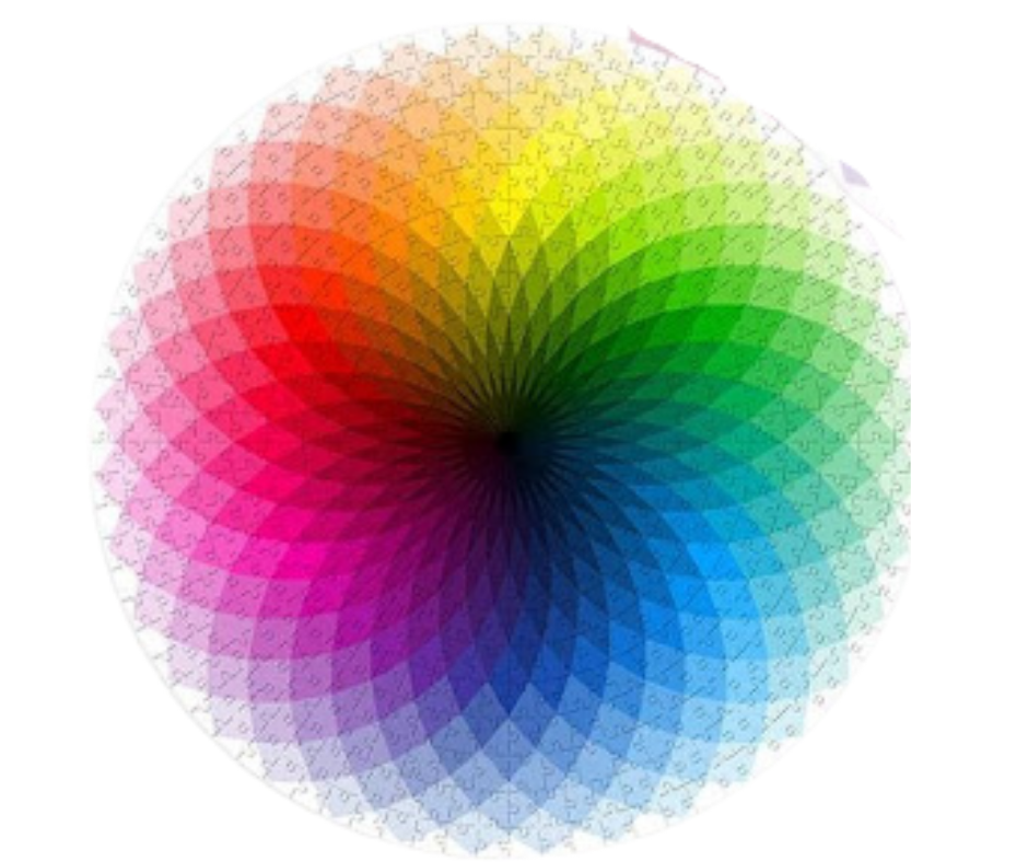 Circular puzzle 500 pieces Rainbow Magic kaleidoscope