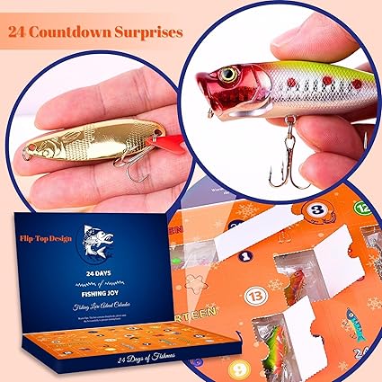 Fishing Advent Calendar – Christmas Fishing Blind Box Bait
