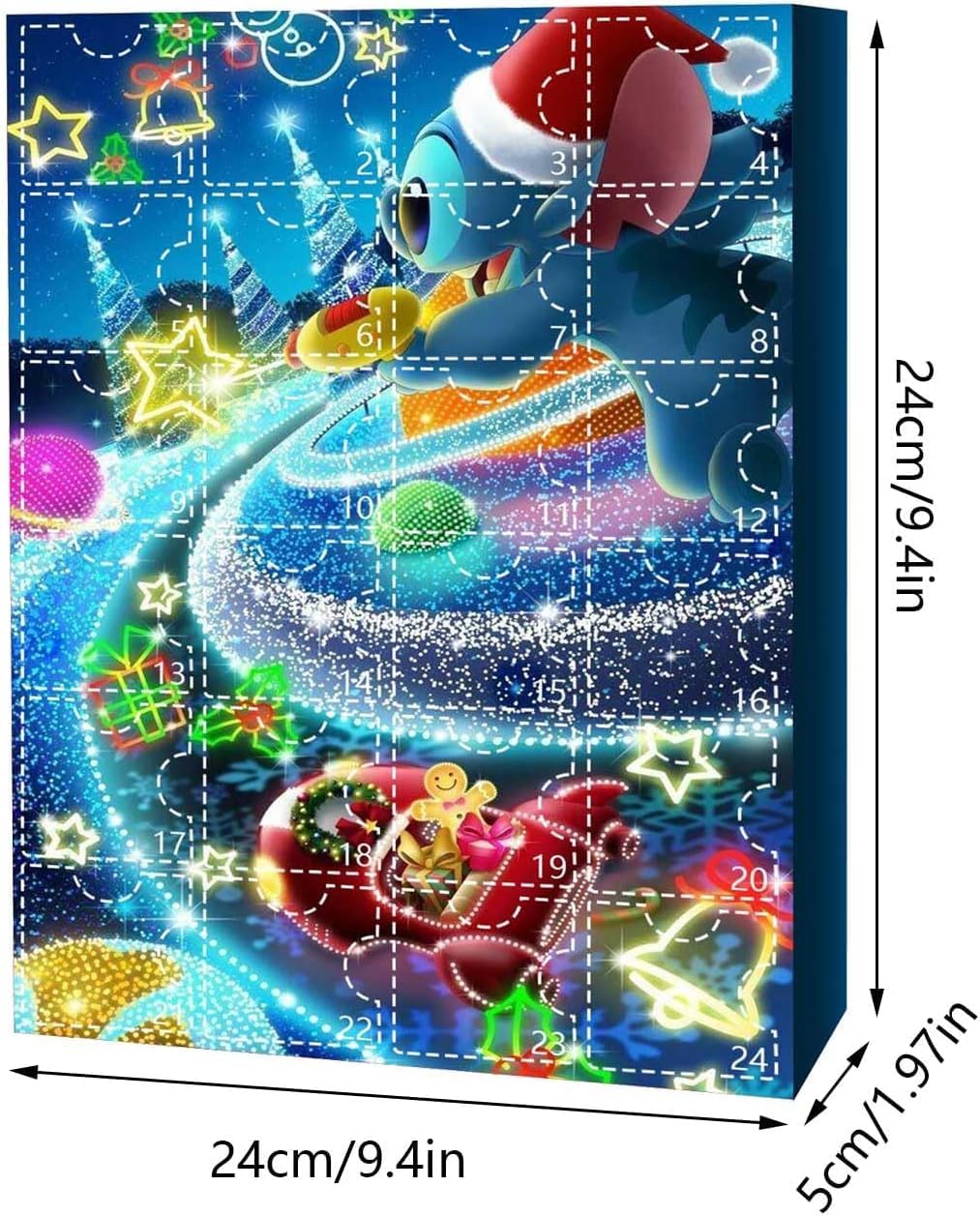 Stitch Cute Cartoon Advent Calendar - 24 Days of Advent Fun