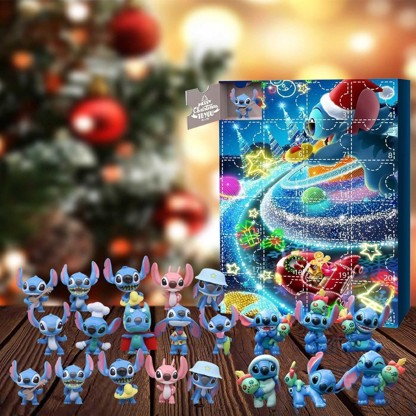 Stitch Cute Cartoon Advent Calendar - 24 Days of Advent Fun