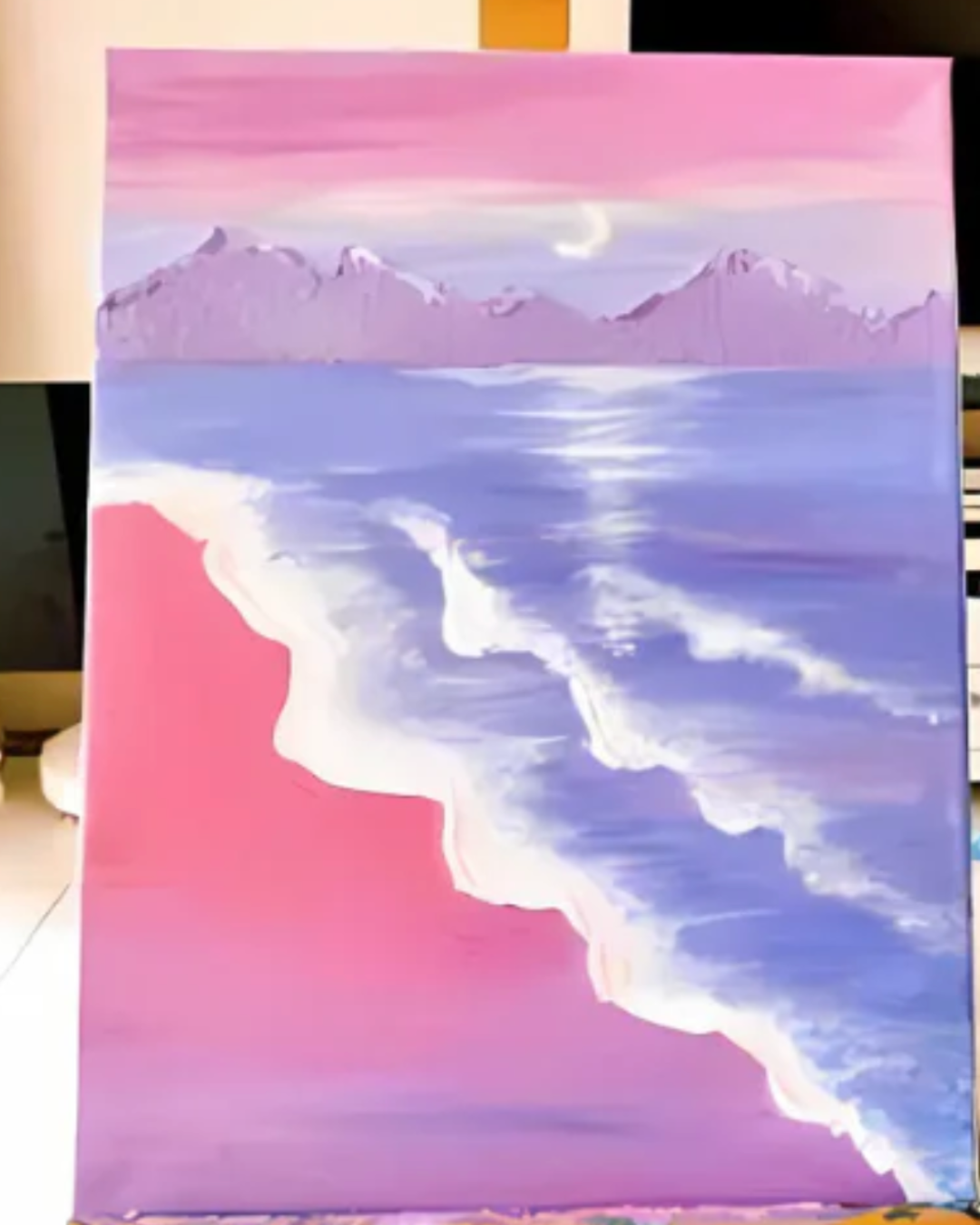Dream Bay Textured Painting Kit – With Quartz Sand & Full Tool Set (20x30cm)
