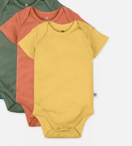 Short sleeved Body Vest-3 Months-Mustard