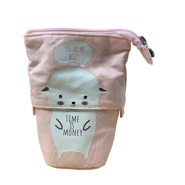 Sheep Time is money Pop up pencil case