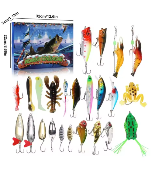 Fishing Advent Calendar – Christmas Fishing Blind Box Bait