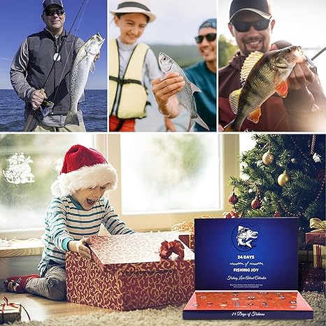 Fishing Christmas Countdown, 24 Days Fishing Lure Set