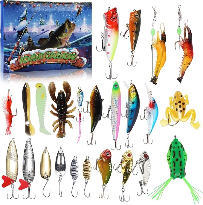 Fishing Advent Calendar – Christmas Fishing Blind Box Bait