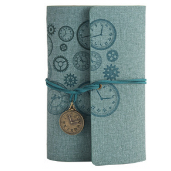 Clock vintage travellers notebook-Green