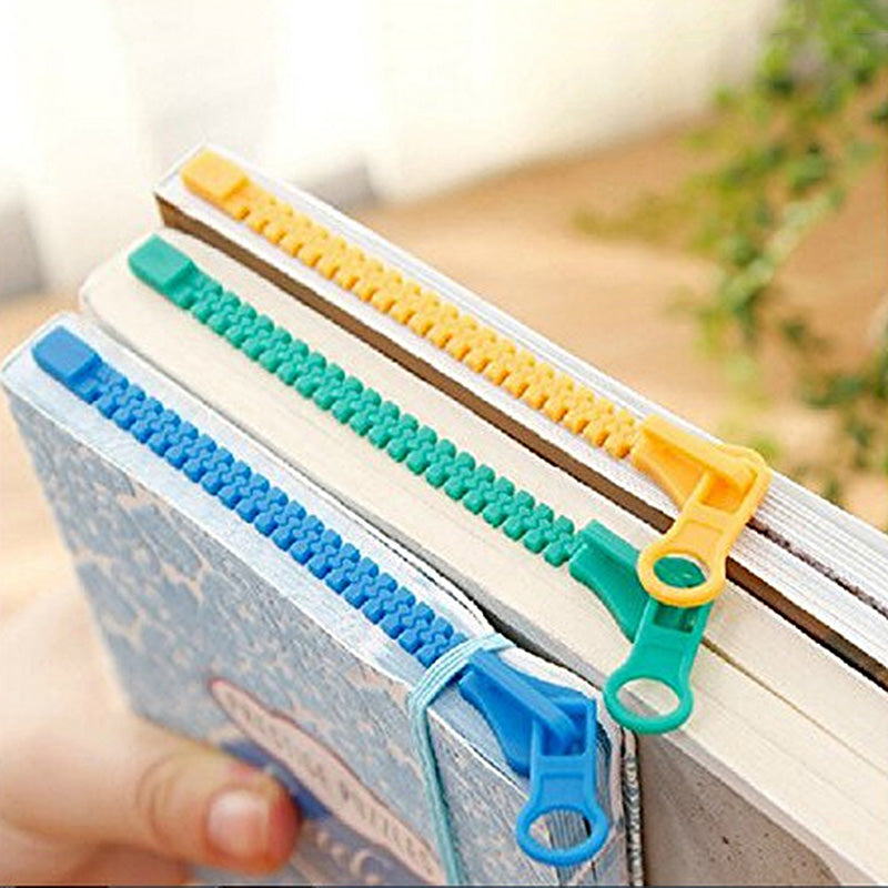 Zipper Design Bookmark - pink