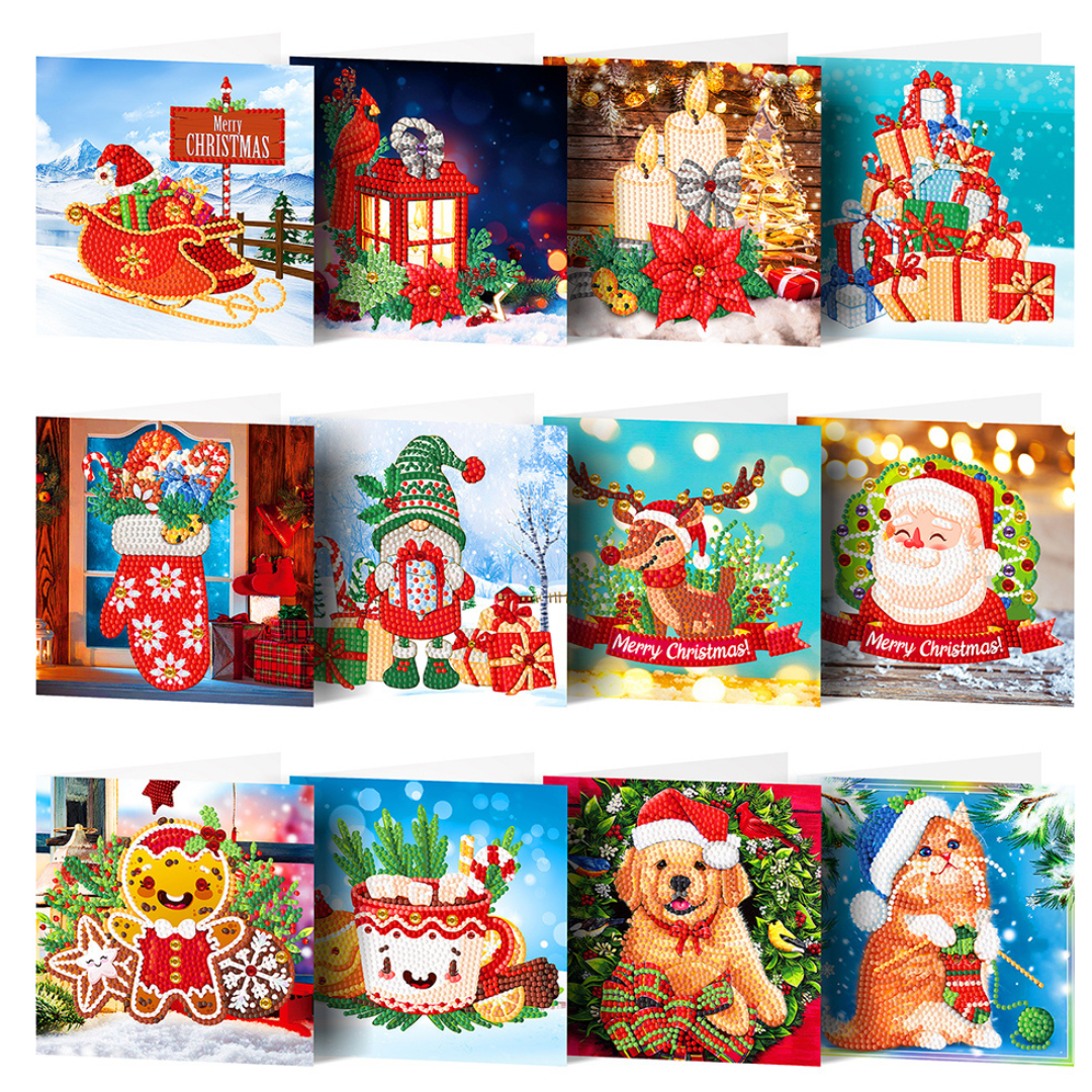 5D Diamond Paint Kit DIY Christmas Cards