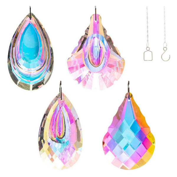 DIY  sun catcher pendant set of 4