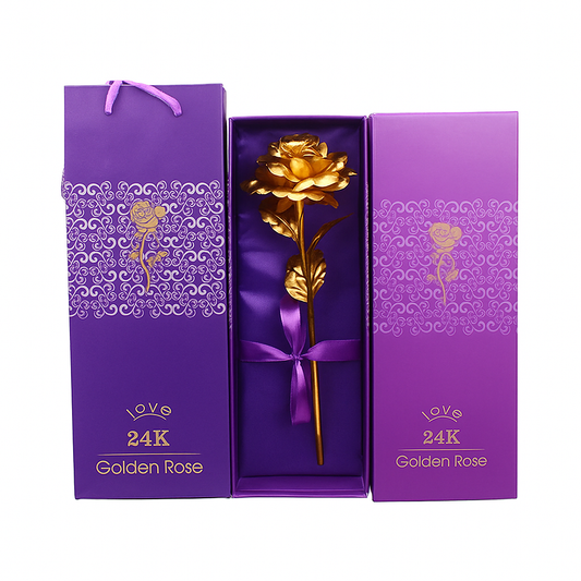 24K Golden Rose Gift Set