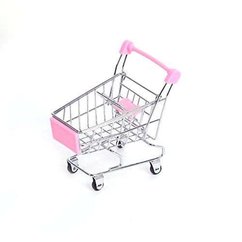 Mini shopping trolley - pink