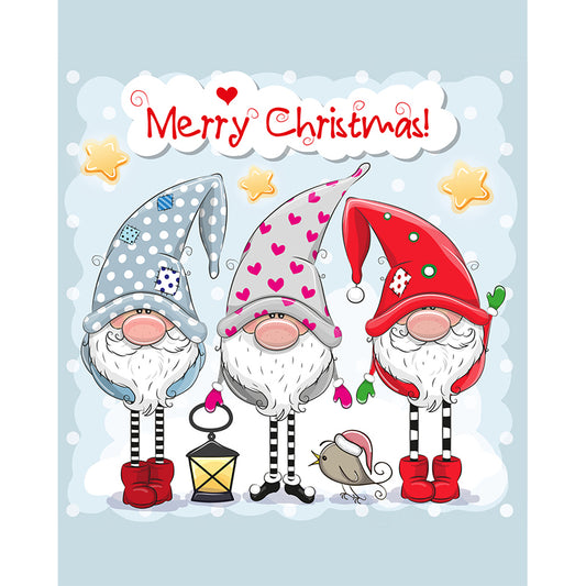 Paint By numbers for Adult - Christmas Gnomes framed canvas