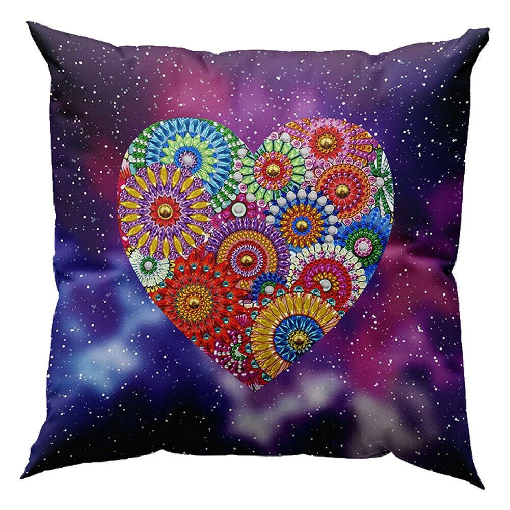 Heart Pillowcase - Diamond Dot art