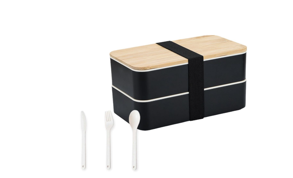Bamboo Bento Lunch box with insulated carry bag