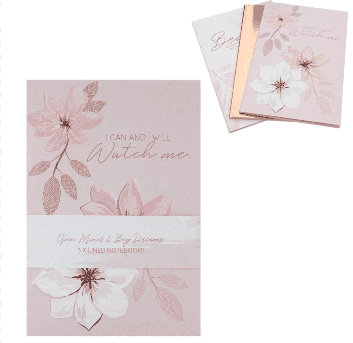 Floral Wisdom - set of three notebooks