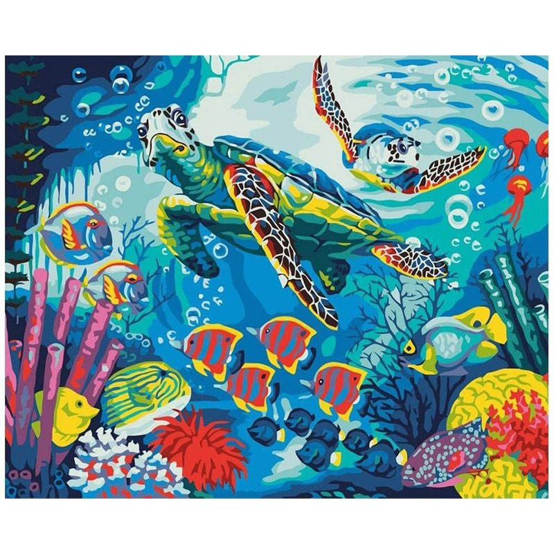 Paint By numbers for Adult - Sea Life