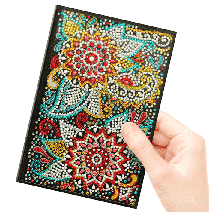 Flower notebook - diamond art