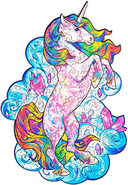 Unicorn Wooden Puzzle A4