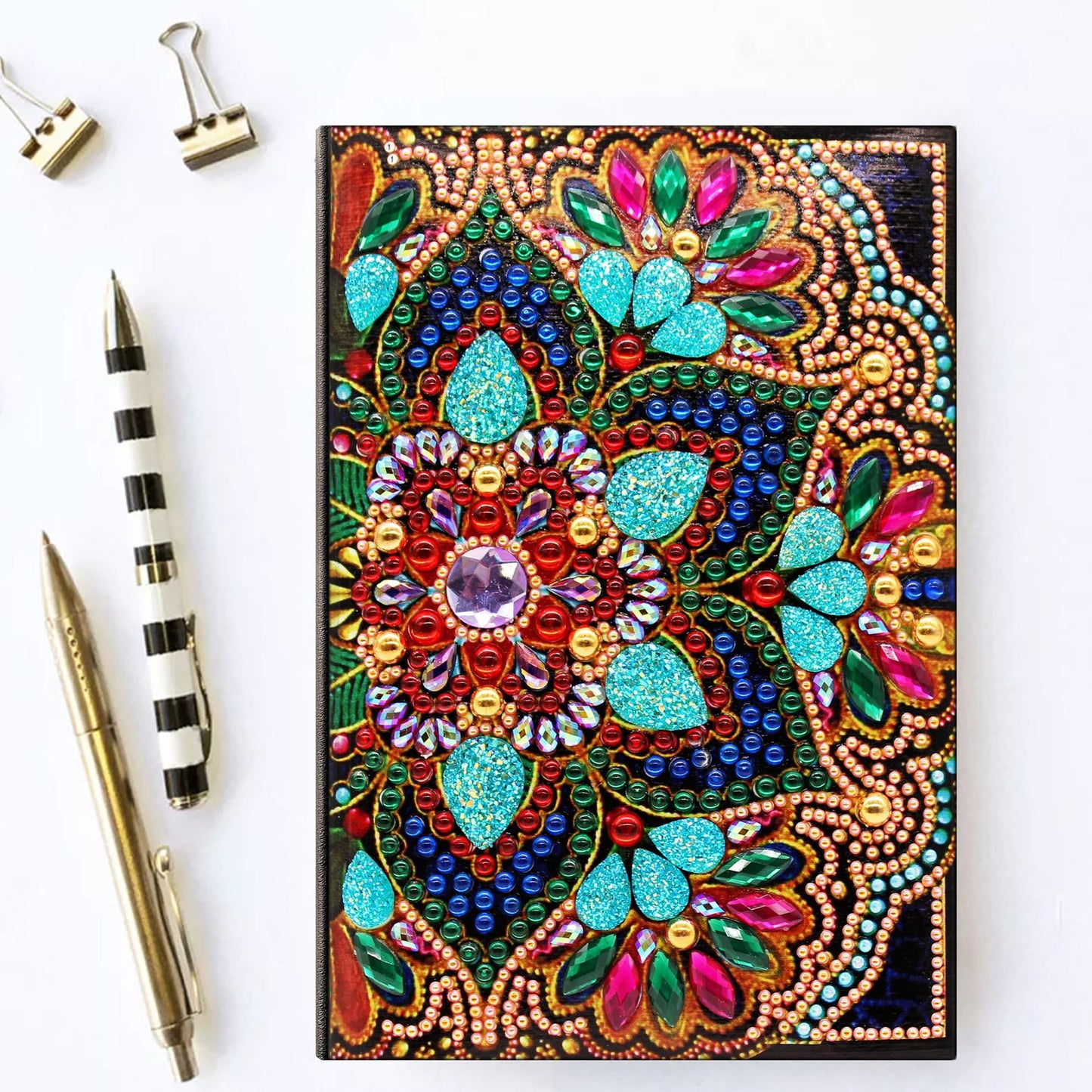 Retro Flower Diamond Art Notebook