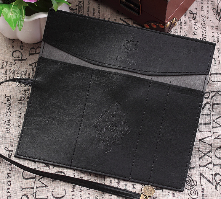 PU leather Twilight city pen bag black