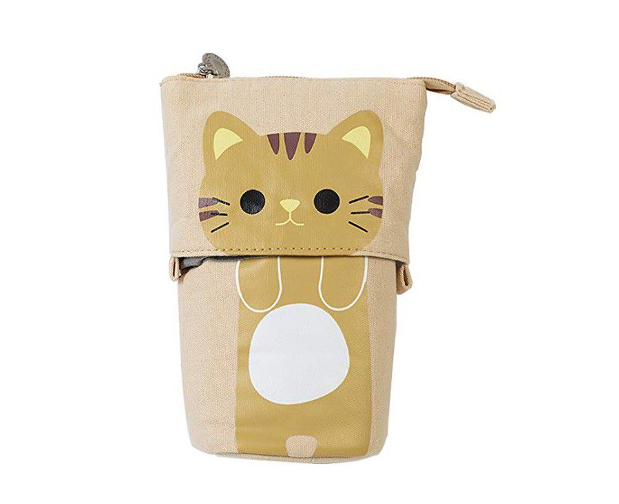 Kitty  Pop up pencil case - Yellow