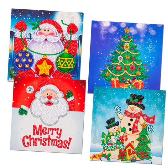 15cm Christmas Card Diamond Dot DIY Kit