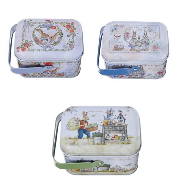 Set of 3 Easter tins - assorted designs