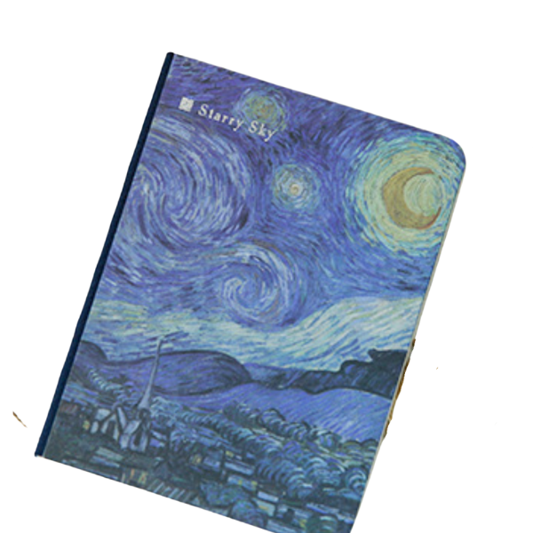 A6 Van Gogh Monet starry Sky notebook