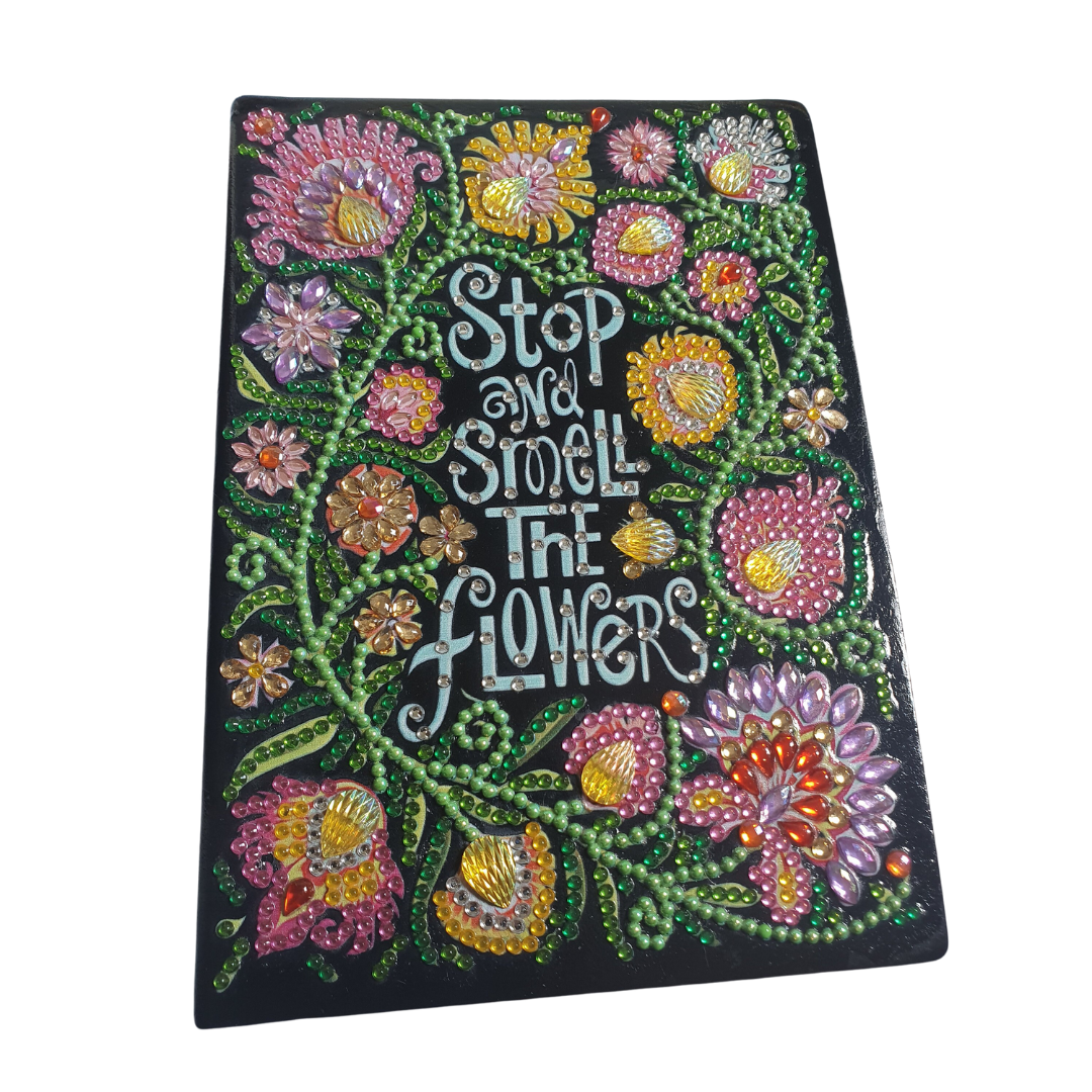 Stop and smell the Flowers Diamond Art Notebook