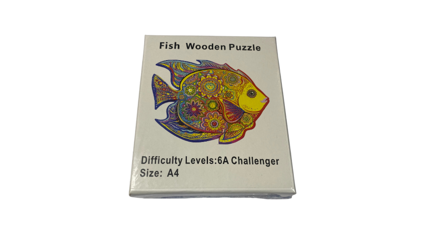 fish wooden puzzle A4-6A Challenger