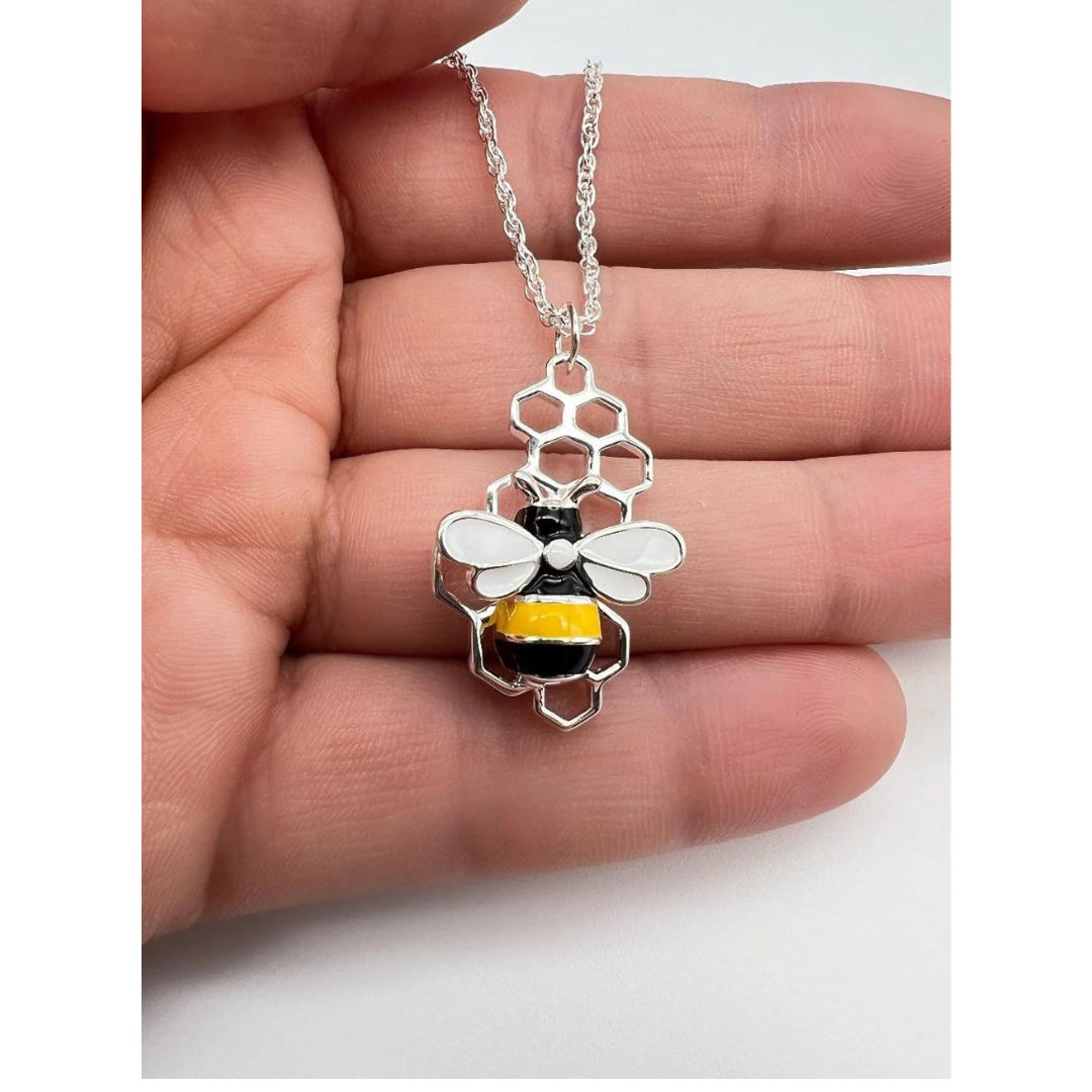 Bee and Honeycomb Pendants Set- jewellery accessories