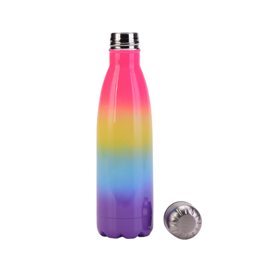 Gradient rainbow 500ml double stainless steel thermos