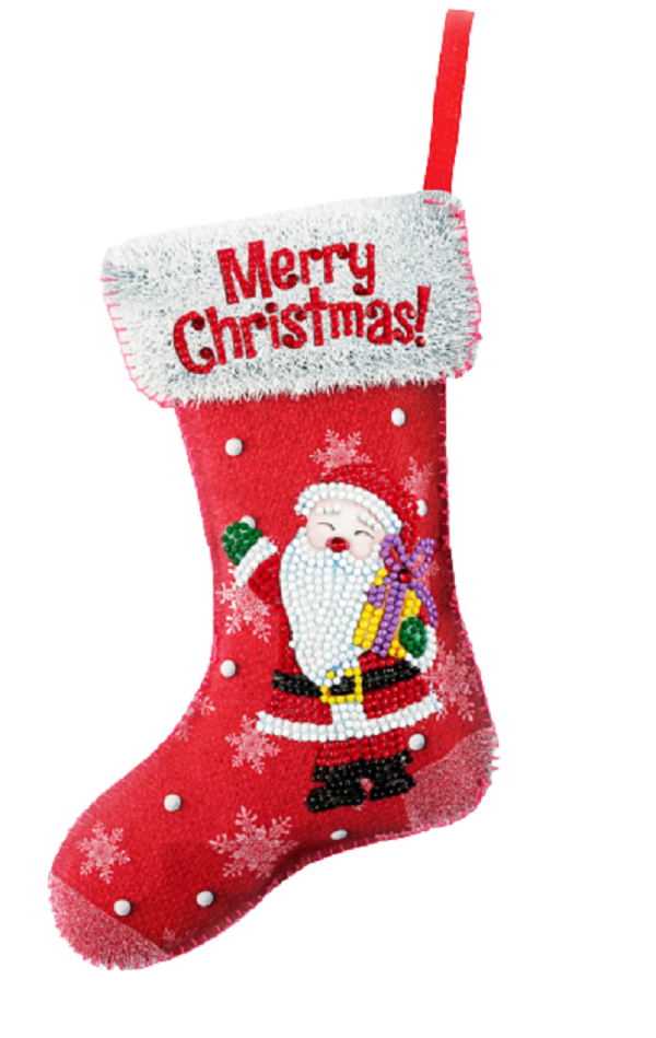 Father  Christmas Stocking DIY Diamond Dot kit