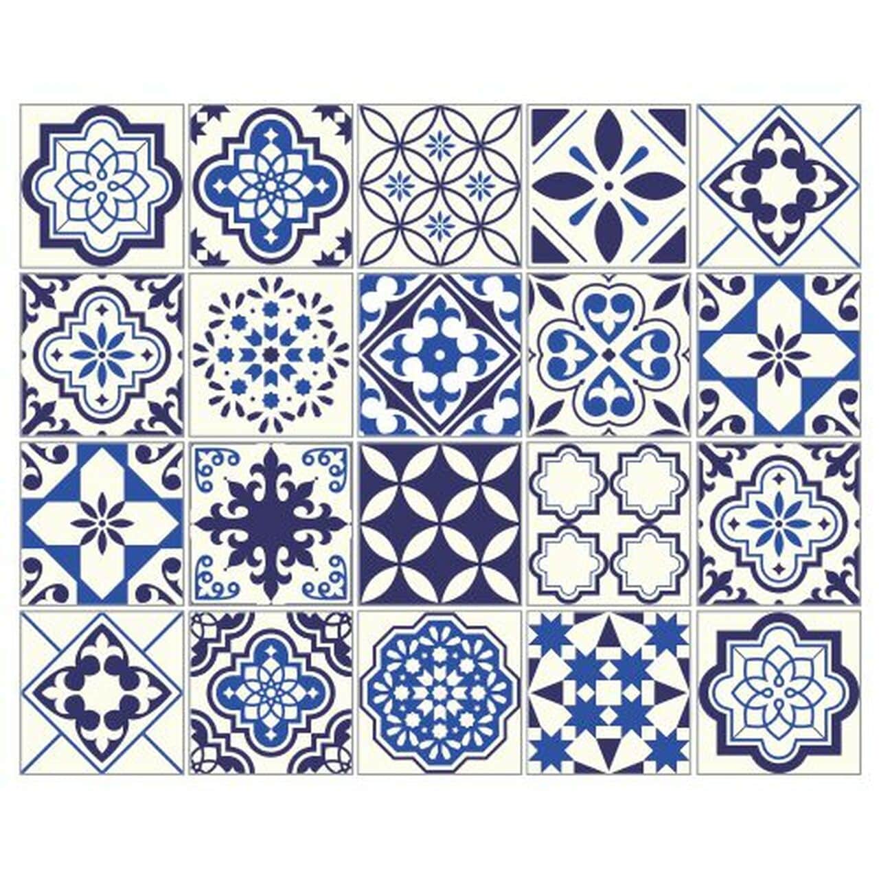 Pack Of 20 Lisbon Vinyl Tiles