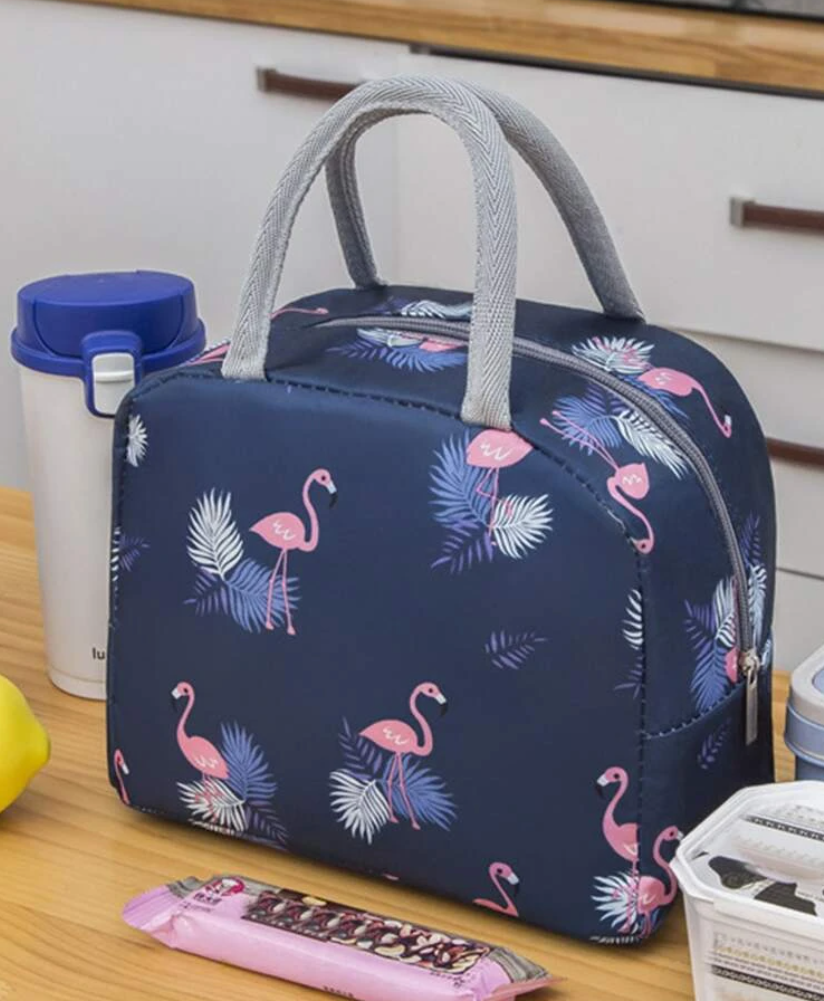 Oxford Lunch Bag - Flamingos