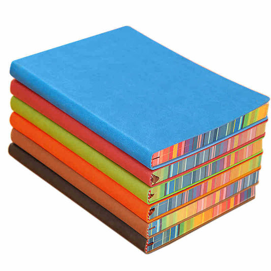 A creative rainbow edge diary notebook