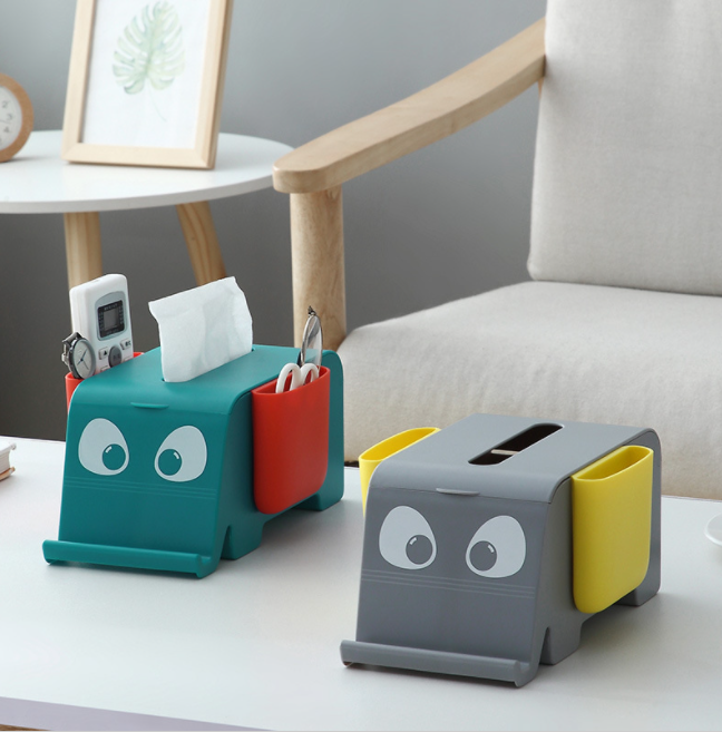 Ellie Tissue box and storage - grey