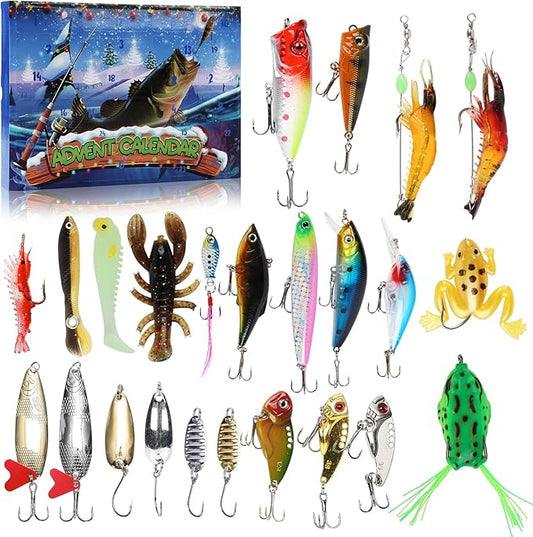 Fishing Advent Calendar – Christmas Fishing Blind Box Bait