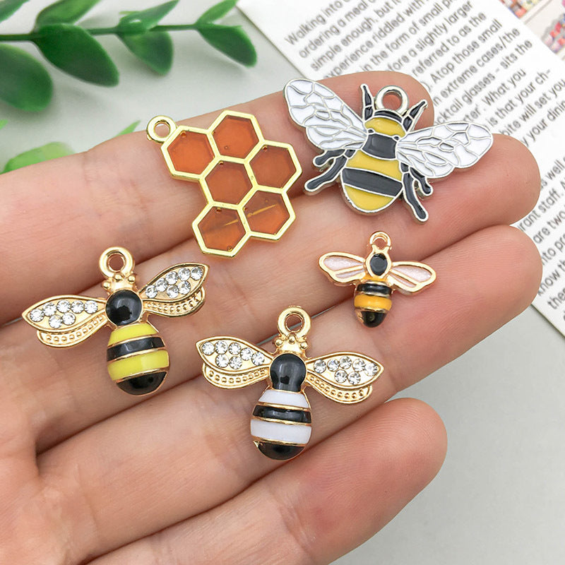 Bee and Honeycomb Pendants Set- jewellery accessories