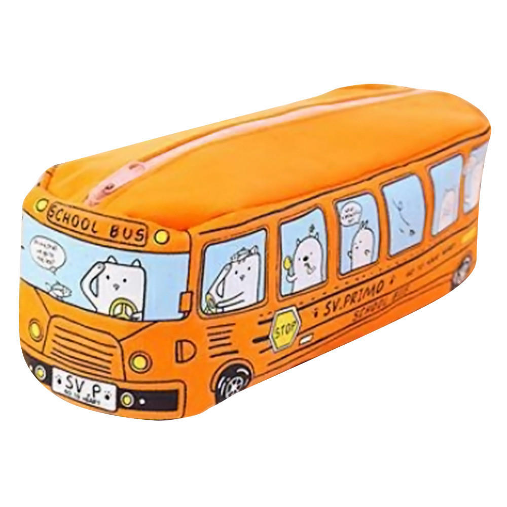 Animal bus pencil bag Orange