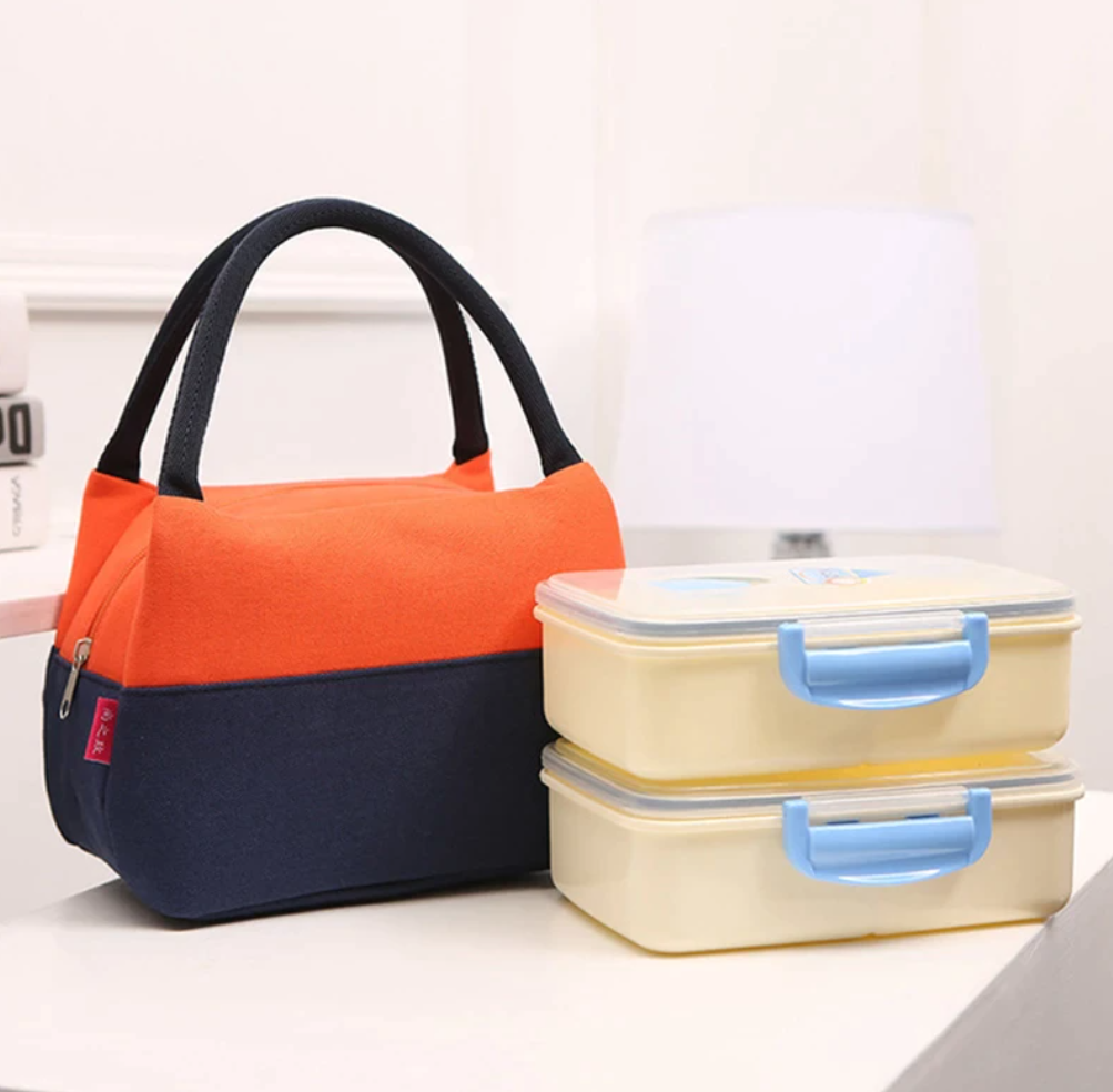 Canvas Lunch Bag - Orange