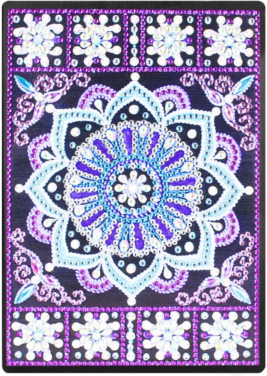 Purple Flower  Notebook - Diamond Art