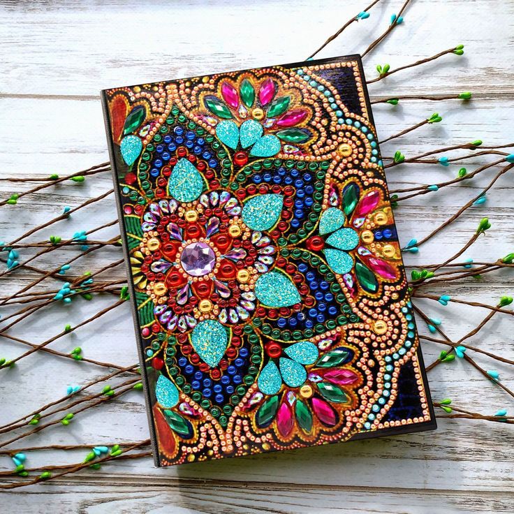 Retro Flower Diamond Art Notebook