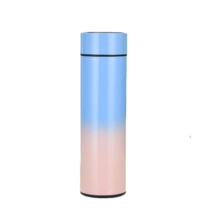 Temperature measuring colourful Thermos-Upper blue