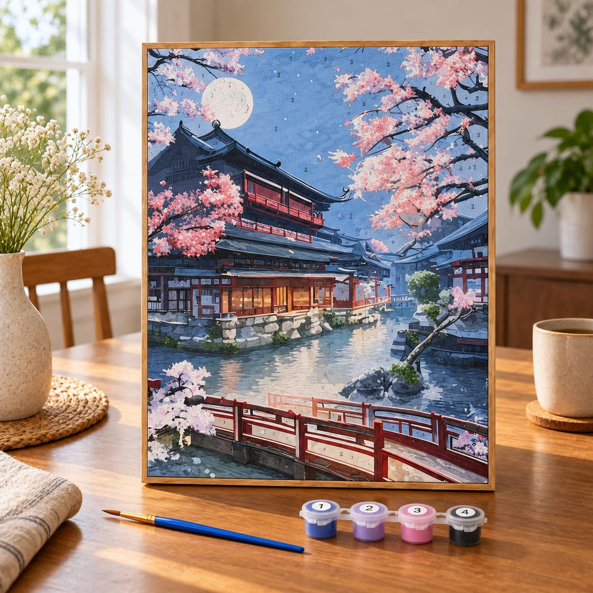 Palace Winter – Wintersweet Framed Paint by Number (40 × 50 cm)
