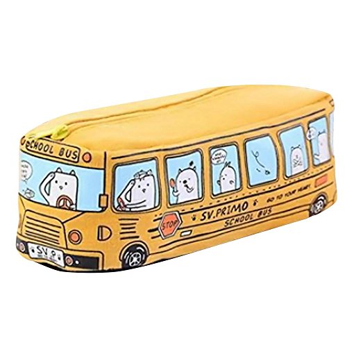 Animal bus pencil bag yellow